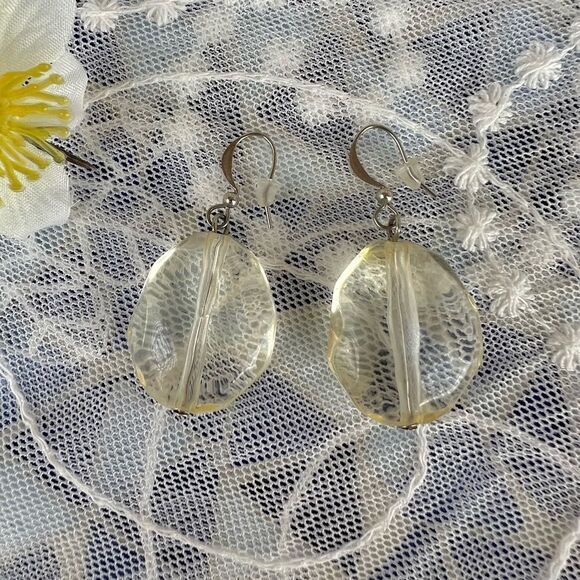 Chunky Freeform Acrylic Earrings - Picture 2 of 5